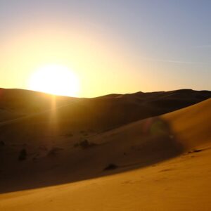 Desert Wilderness - Beautiful sunrise over sand dunes in the Egyptia #1001433