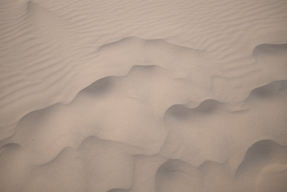 Desert Wilderness - Close-up of sand dunes with textures in Samalayu #17923080