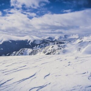 Snow Mountains - Majestic snow-covered mountains under a vibrant #2083150