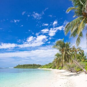 Beach Scenery - Peaceful beach scene in the Maldives featuring c #2548535