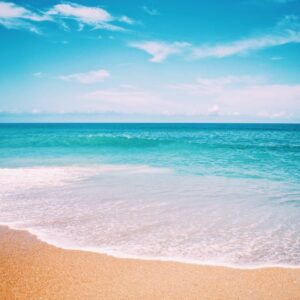 Beach Scenery - Tranquil beach scene capturing the vibrant color #2882660