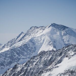 Snow Mountains - Stunning view of snow-covered Alps in Switzerlan #3384588
