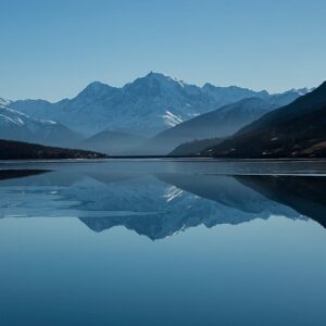 Mountain Landscapes - Peaceful mountain landscape with clear reflectio #346529
