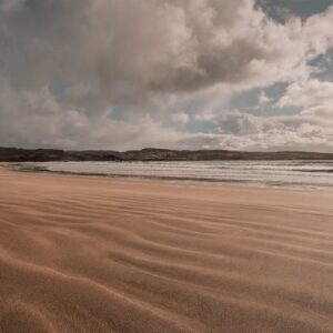 Beach Scenery - Peaceful beach with striking cloud formations an #35886762