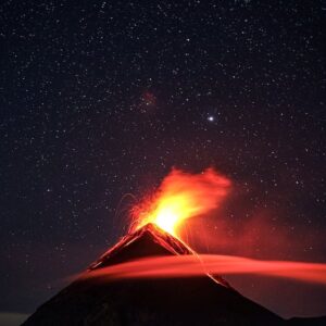 Mountain Landscapes - A dramatic volcano eruption in Guatemala beneath #6307488